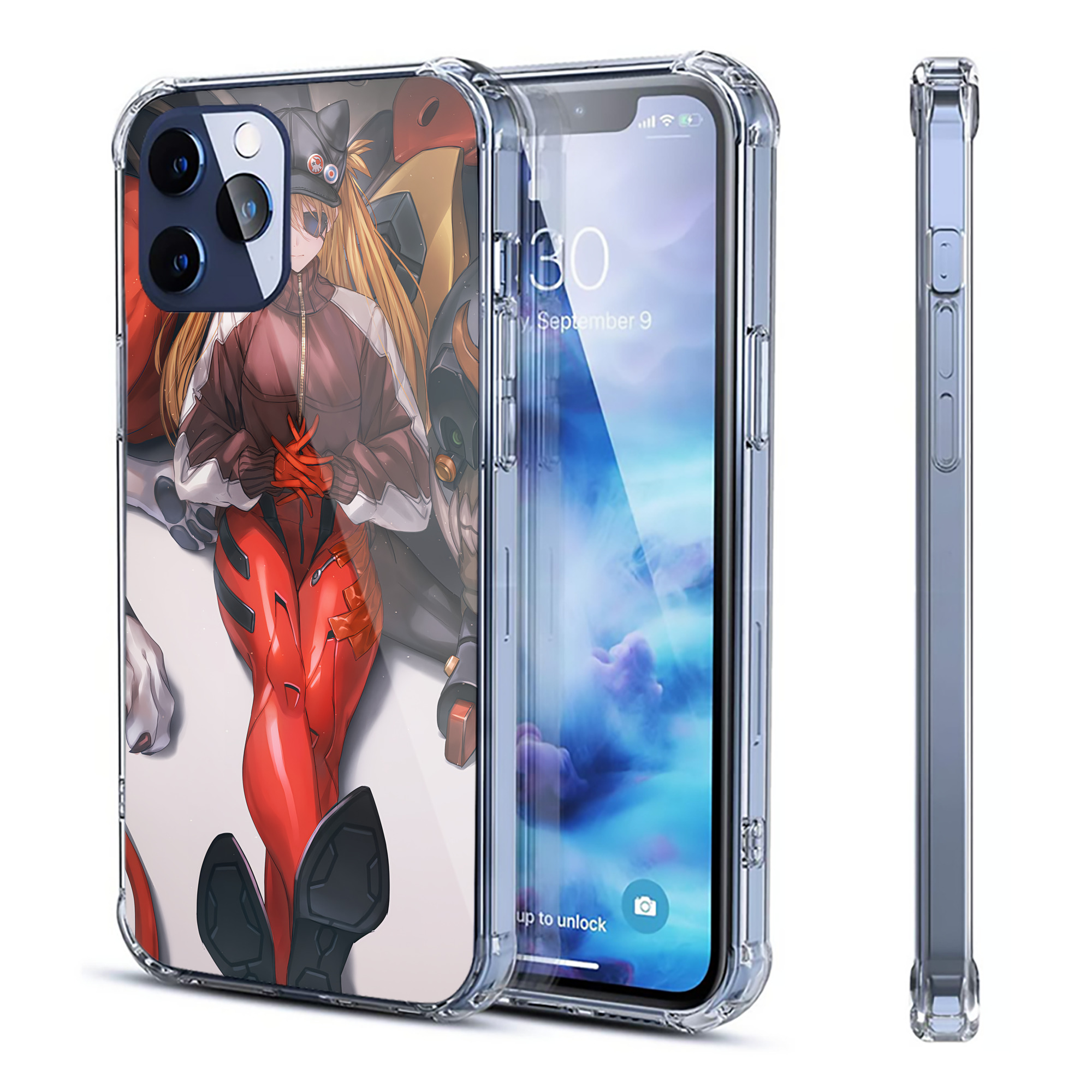 （画像用） EVA 新世紀エヴァンゲリオン 【iPhone 12シリーズ対応】透明スマホケース（クリアソフトケース）